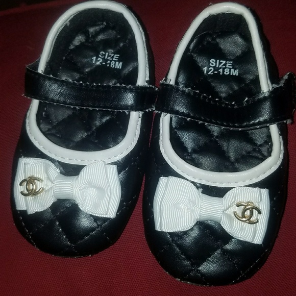 chanel baby shoes
